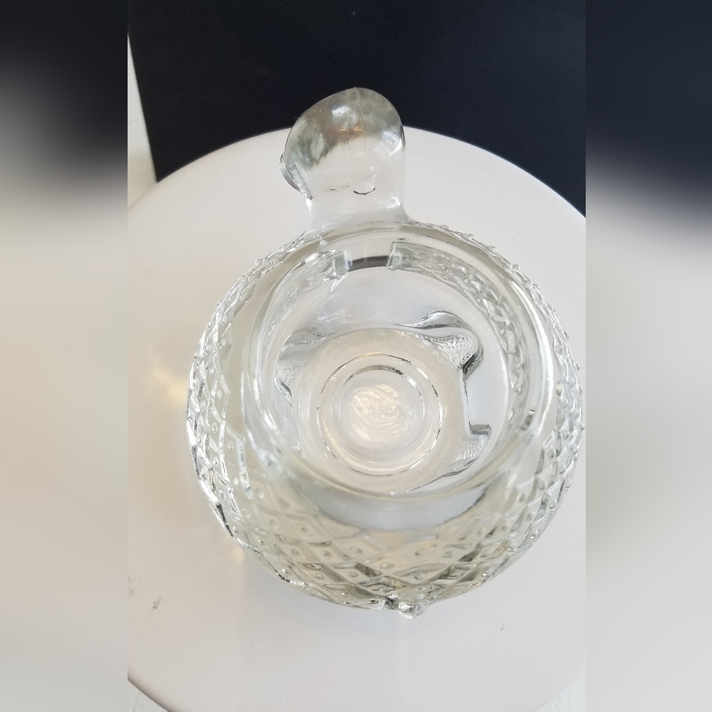 Vintage Crystal Clear Glass Avon Turtle Votive Tealight Candle Holder - Picture 4 of 10